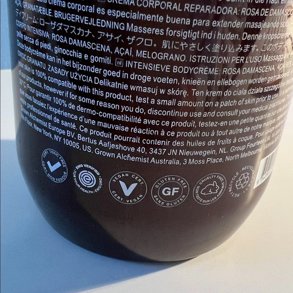Grown Alchemist Intensive Body Cream - Rosa Damascena, Acai & Pomegranate